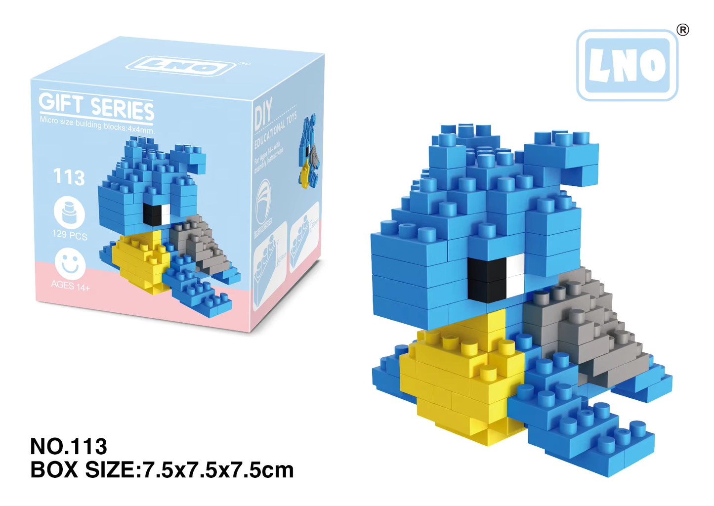 Pokémon Nano Block Set: Charizard, Kyogre, Groudon & Rayquaza - Fun Educational Toys for Kids!