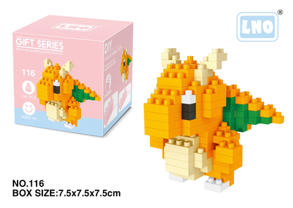 Pokémon Nano Block Set: Charizard, Kyogre, Groudon & Rayquaza - Fun Educational Toys for Kids!