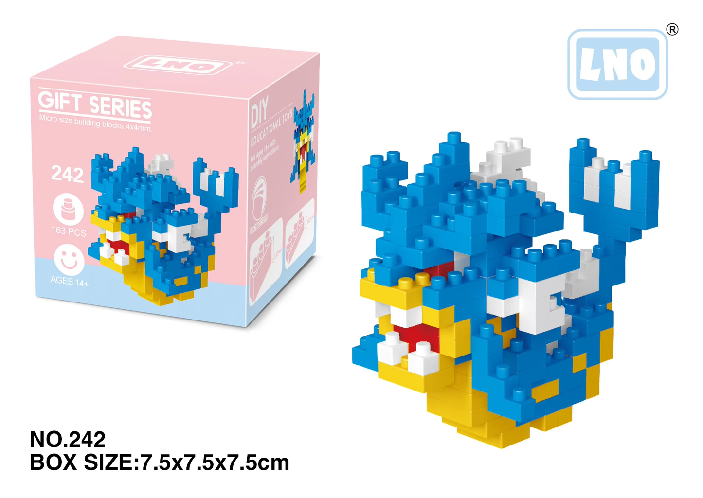 Pokémon Nano Block Set: Charizard, Kyogre, Groudon & Rayquaza - Fun Educational Toys for Kids!