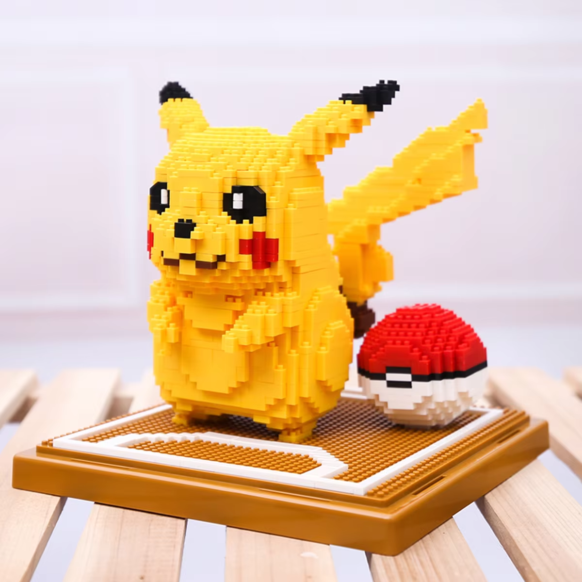 1968pcs Pikachu & Poke Ball Micro Building Blocks – Ultimate Pokémon Model Set!