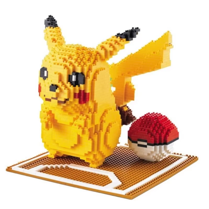 1968pcs Pikachu & Poke Ball Micro Building Blocks – Ultimate Pokémon Model Set!