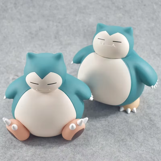 Pokémon Snorlax Piggy Bank - Adorable Sitting & Standing Figure for Kids' Savings!