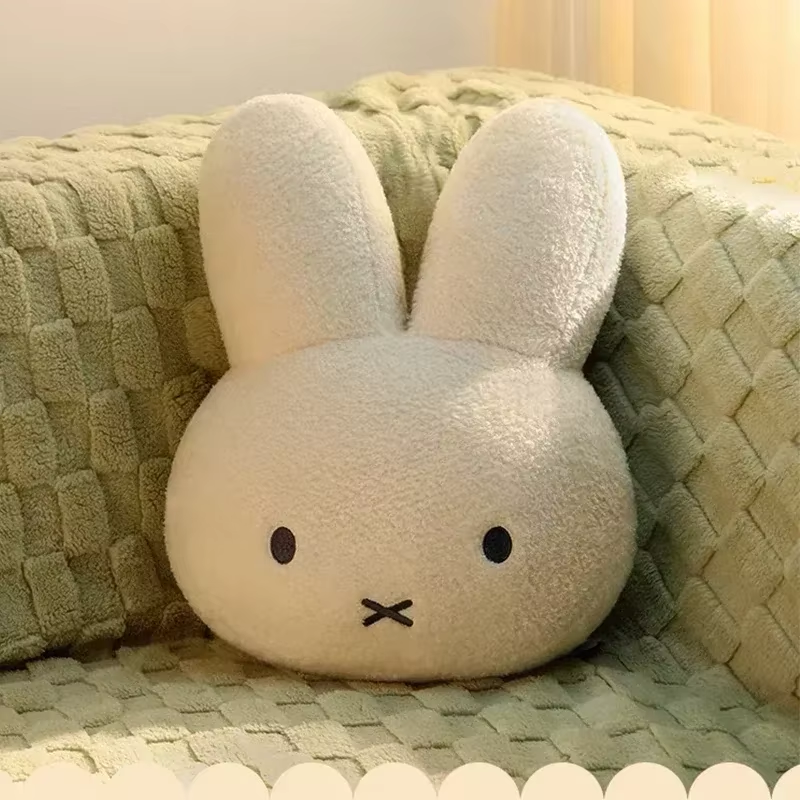 Adorable Kawaii Miffy Plush Pillow – Sweet Cartoon Doll for Cozy Decor & Perfect Birthday Gift