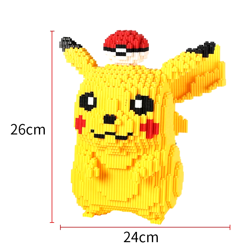 Pikachu & Fire Dragon DIY Pokemon Building Block Set – Perfect Gift for Fans!