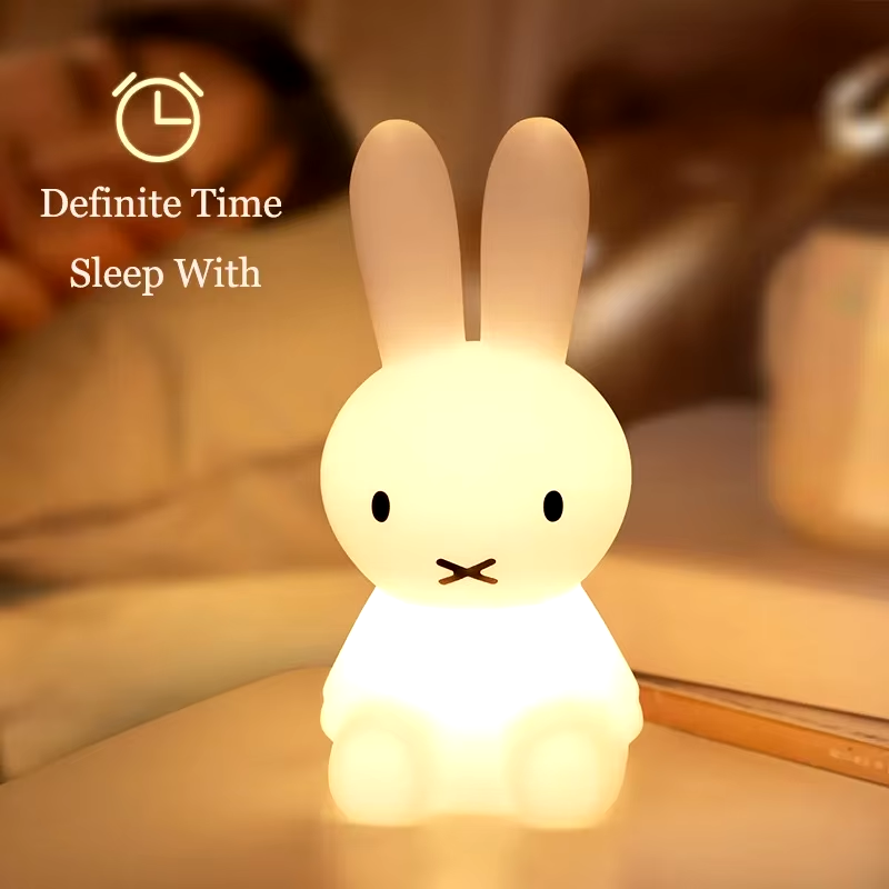 Adorable 3D Bunny Night Light – Kawaii Anime Desk Lamp for Kids & Bedroom Decor