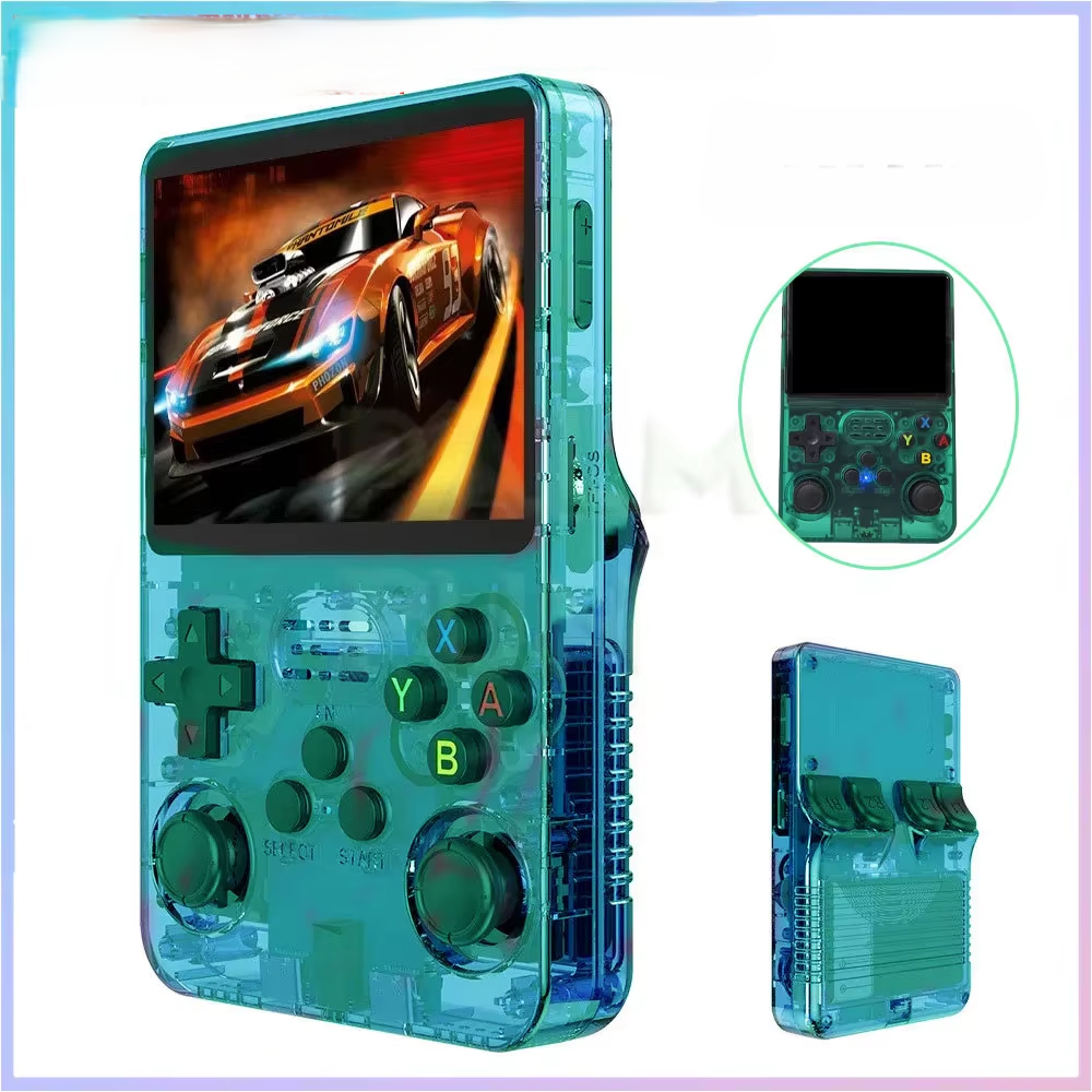 R36S Retro Handheld Game Console – 3.5'' IPS Screen, Portable Linux Emulator, 64GB & 128G Storage