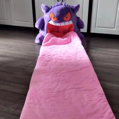 130cm Kawaii Gengar Nap Pillow & Blanket Combo – Super Soft Plush Doll for Cozy Sleep & Play