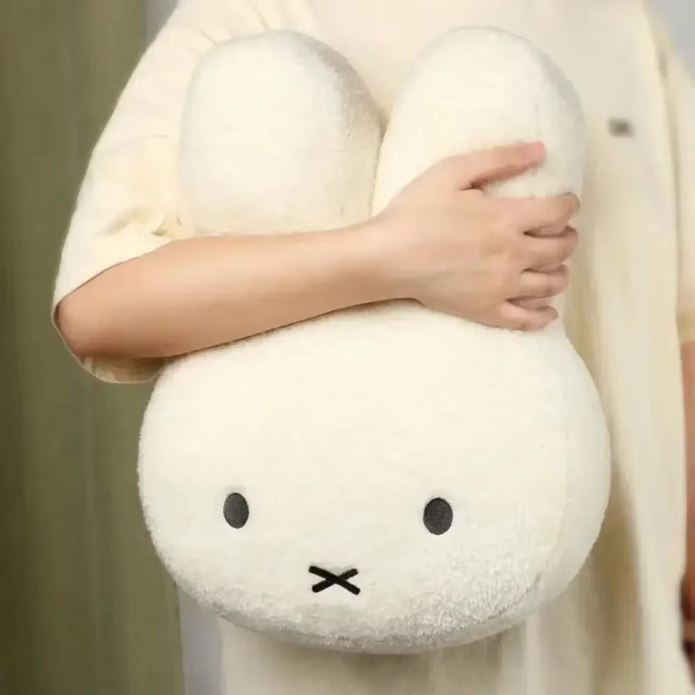 Adorable Kawaii Miffy Plush Pillow – Sweet Cartoon Doll for Cozy Decor & Perfect Birthday Gift