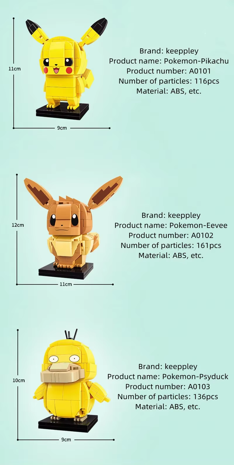 Build & Collect: Genuine Pokémon Pikachu & Eevee Blocks – Perfect Gift!