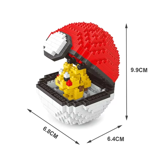 Mini Pokemon Pokeball Blocks – Build & Collect Pikachu!