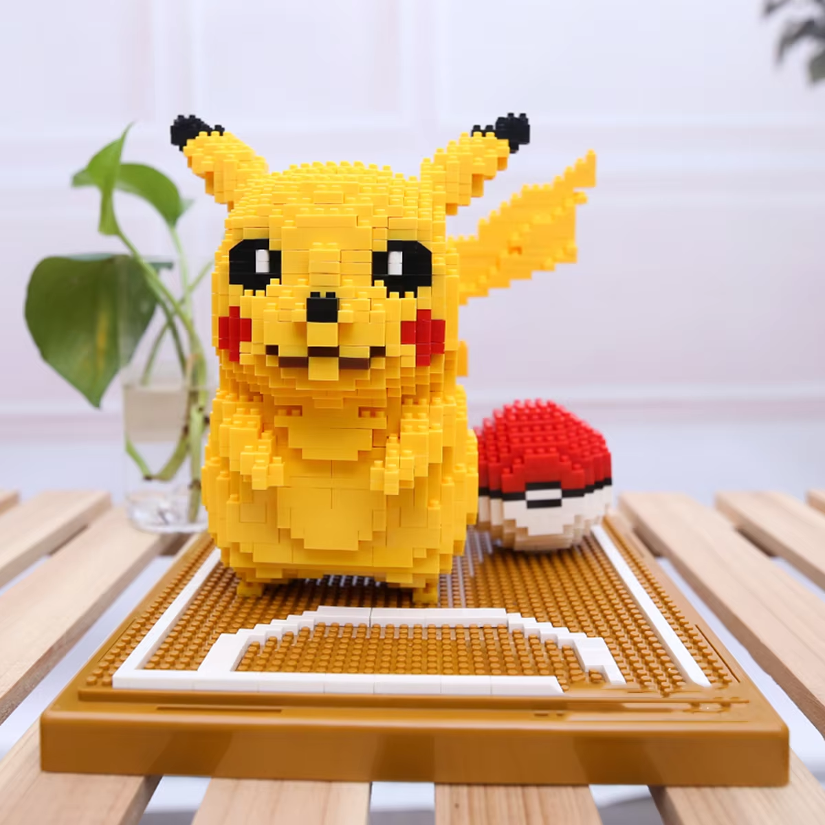 1968pcs Pikachu & Poke Ball Micro Building Blocks – Ultimate Pokémon Model Set!