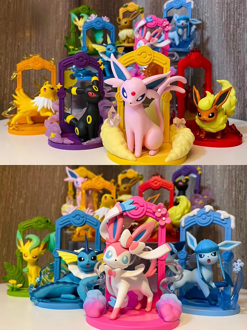 Pokémon Eevee Family Figure Set - Vaporeon, Umbreon, Sylveon & More!