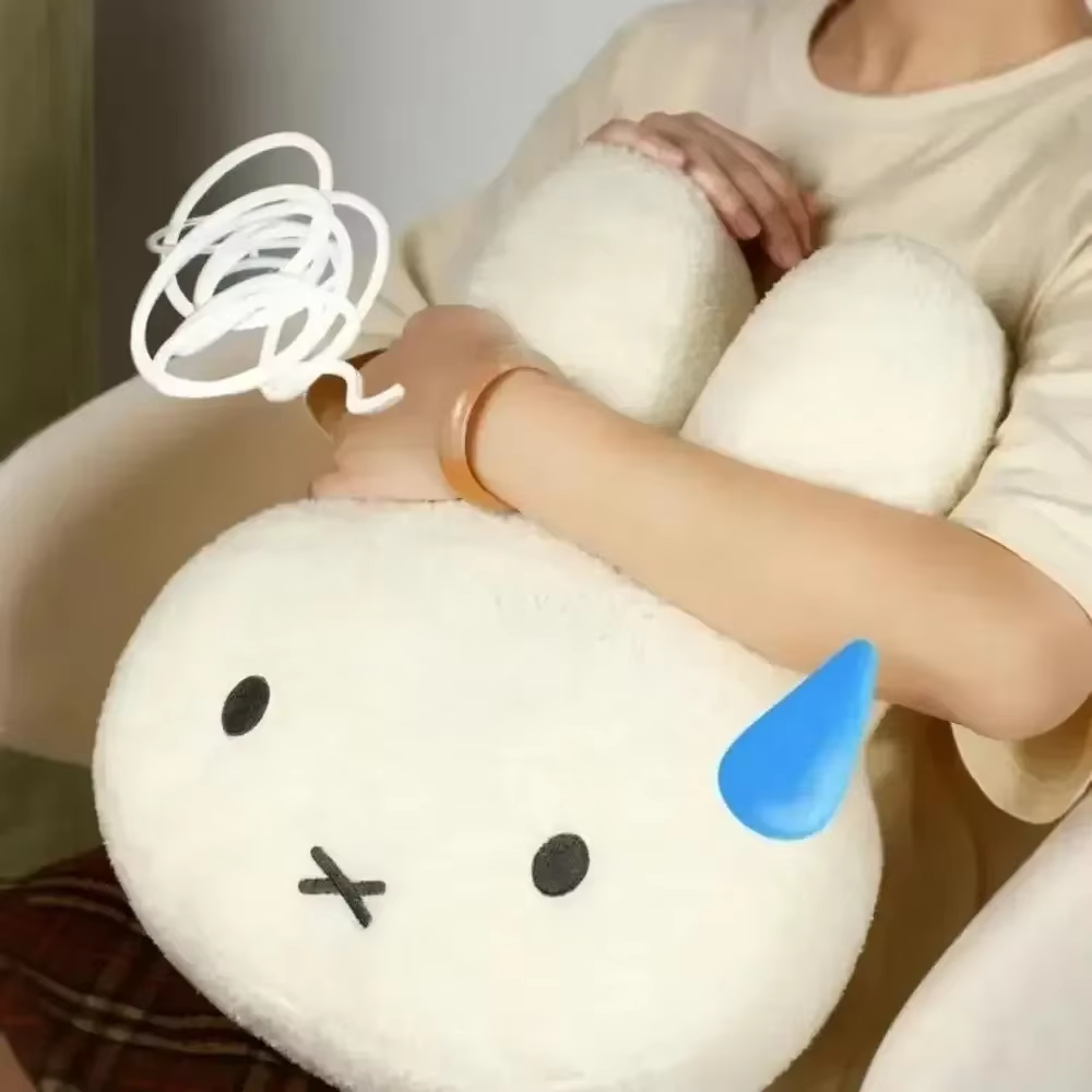 Adorable Kawaii Miffy Plush Pillow – Sweet Cartoon Doll for Cozy Decor & Perfect Birthday Gift