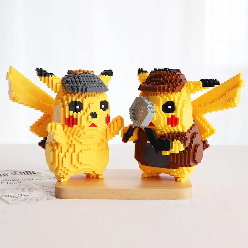 Detective Pikachu & Deadpool Mini Brick Set – Perfect Birthday Gift for Kids!