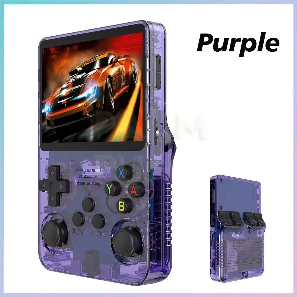 R36S Retro Handheld Game Console – 3.5'' IPS Screen, Portable Linux Emulator, 64GB & 128G Storage